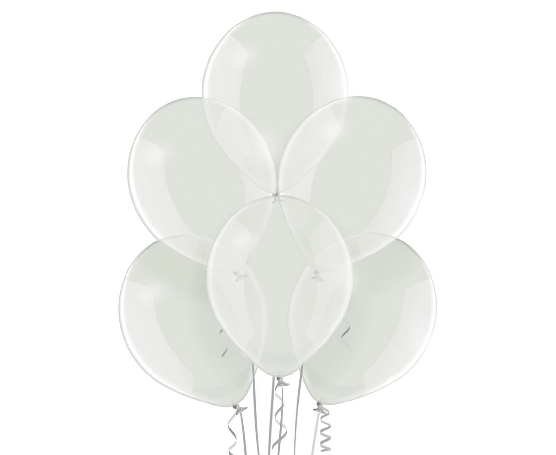 Balloons Belbal 12", B105-038, crystal clear, 100pcs